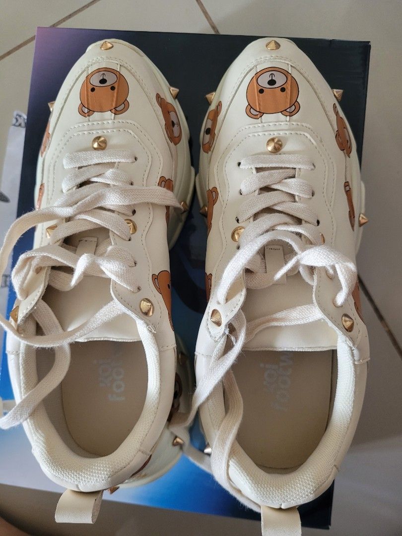 Koi bear shoes cute, Women's Fashion, Footwear, Sneakers on Carousell