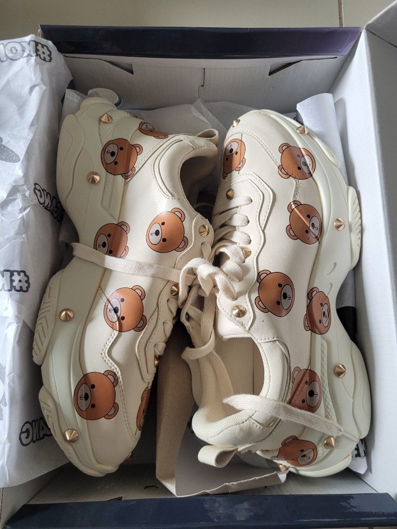 Koi bear shoes cute, Women's Fashion, Footwear, Sneakers on Carousell