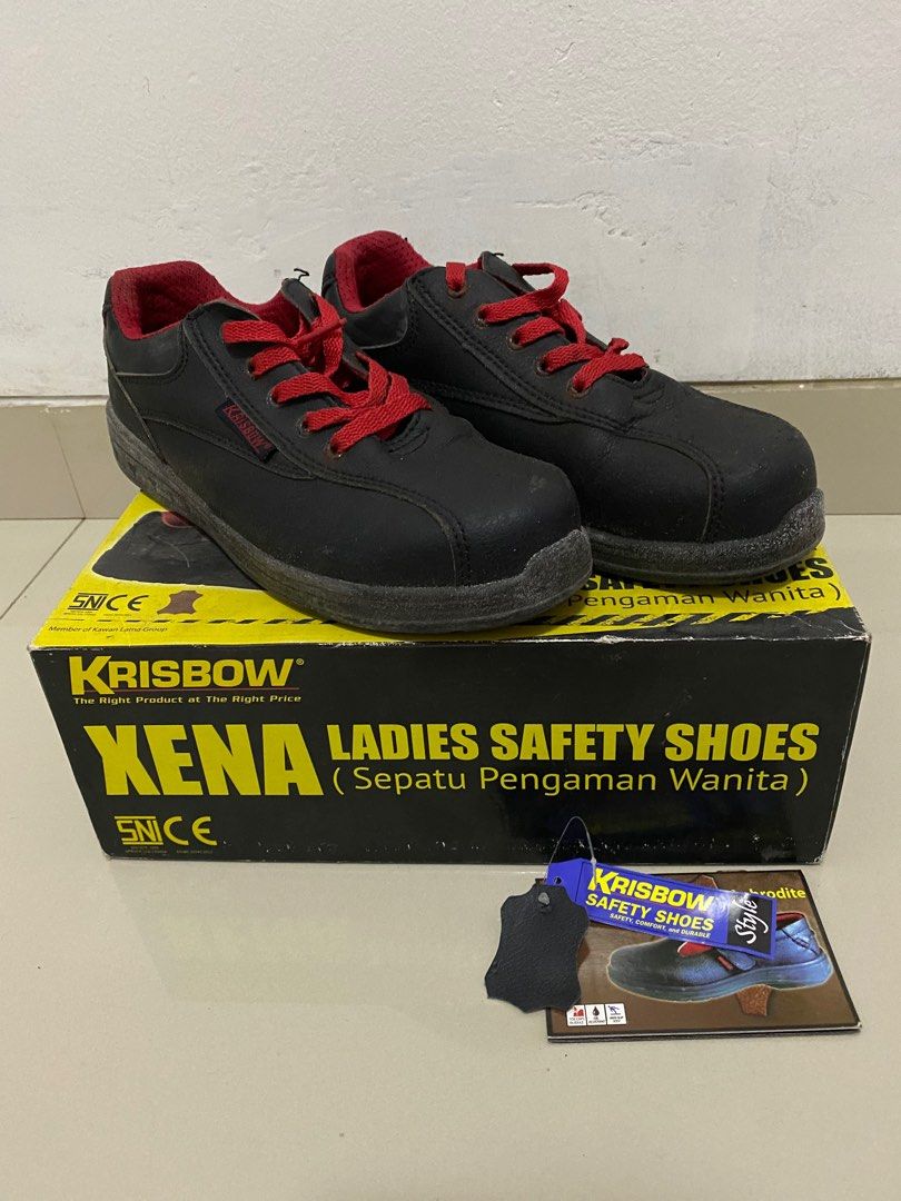 Krisbow Ladies Safety Shoes Leather Fesyen Wanita Sepatu Di Carousell