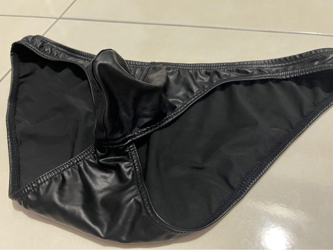 Leather Men Gym Underwear, Men's Fashion, Bottoms, New Underwear on
