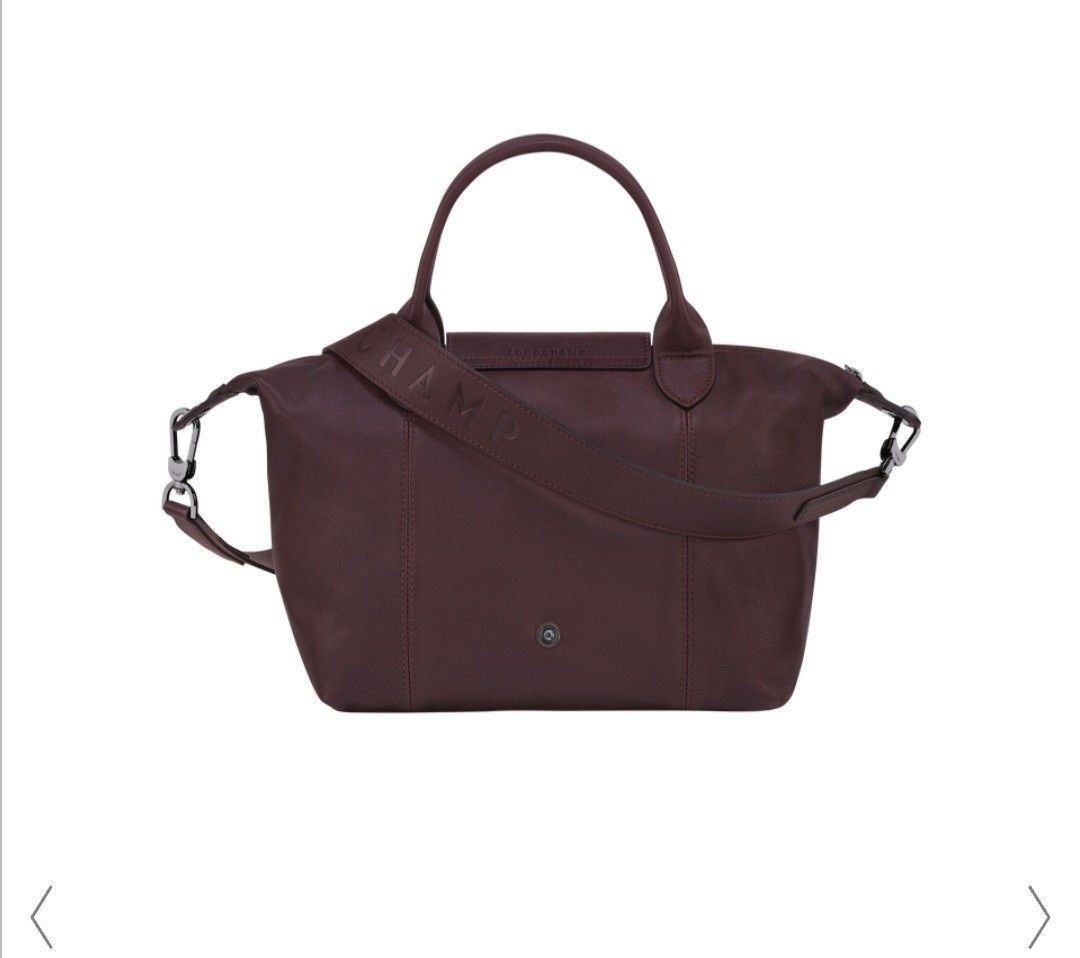 Longchamp LE PLIAGE CUIR Top handle bag M Burgundy
