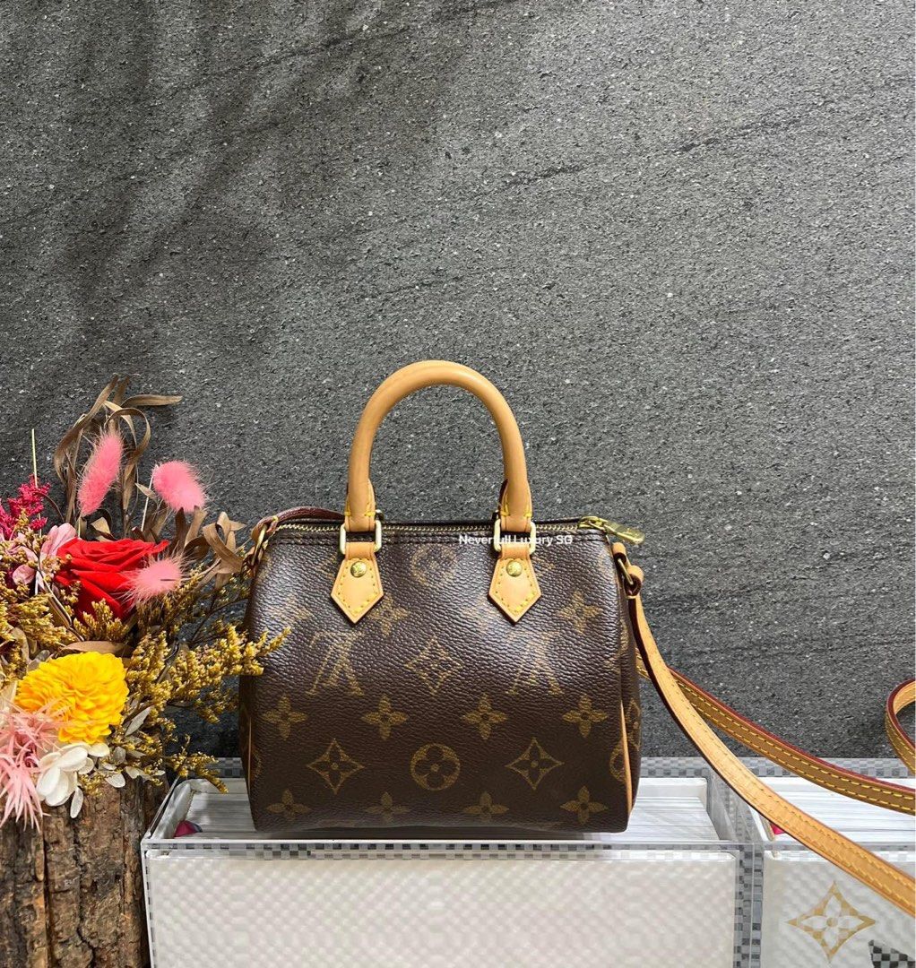 Louis Vuitton Nano Speedy Monogram Bag, Luxury, Bags & Wallets on Carousell