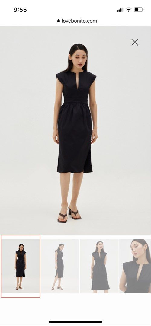 LoveBonito Carlie fit flare padded dress, Women's Fashion