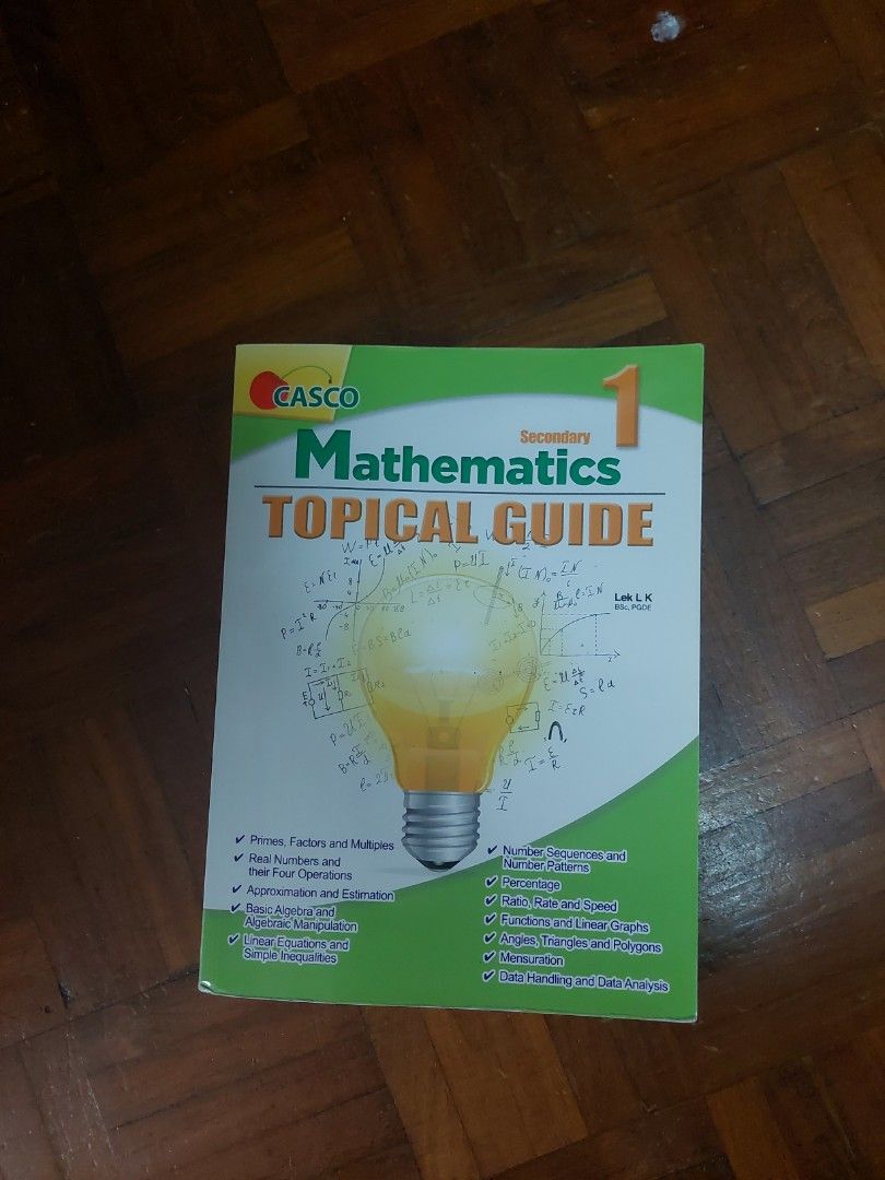 Topical Guide Mathematics topical guide sec 1, Hobbies & Toys, Books & Magazines ...