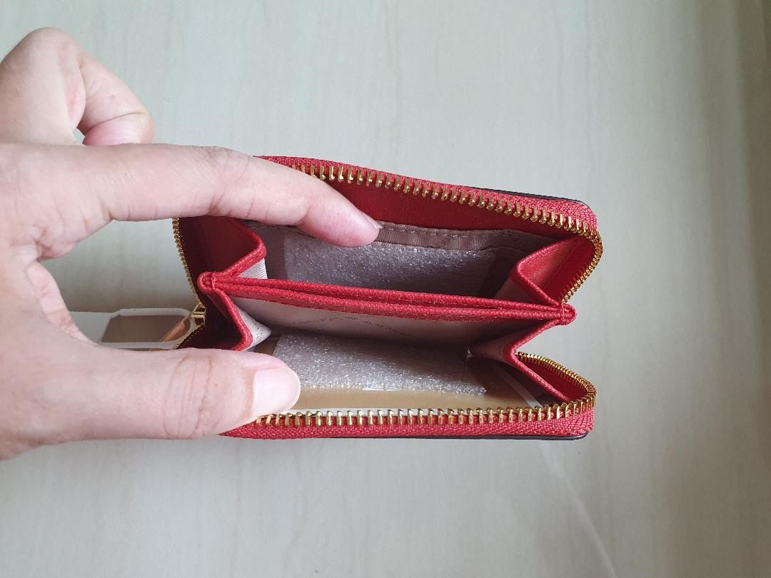 Michael Kors Jet Set Small Logo Wallet Red with Brown colour Cheapest
