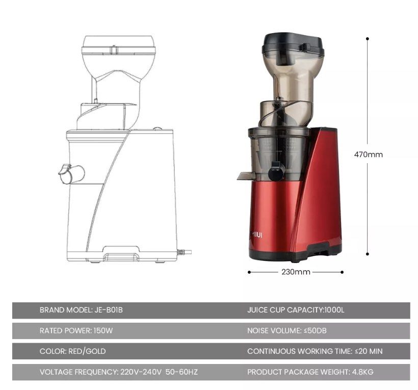 Miui Slow Juicer 100 new in Box, TV & Home Appliances, Kitchen