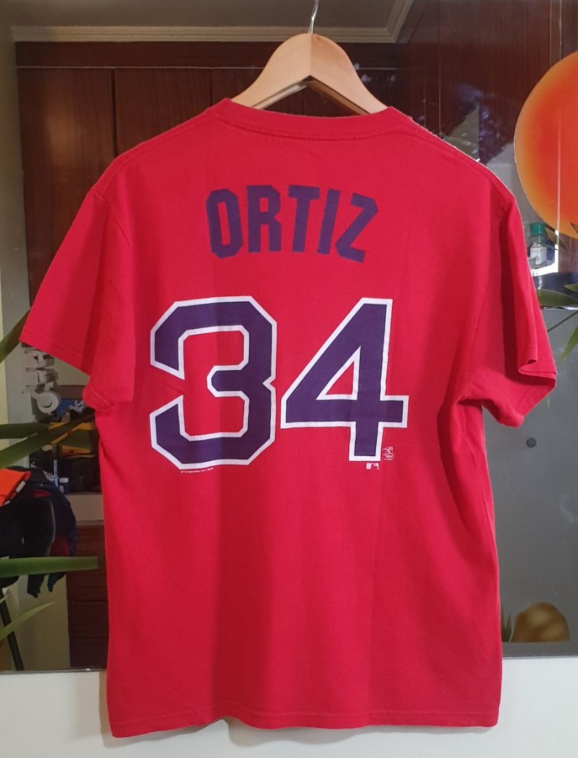  Majestic Boston Red Sox MLB Men's Big & Tall #34 David Ortiz  'Final Season' T-Shirt (3XL) : Sports & Outdoors