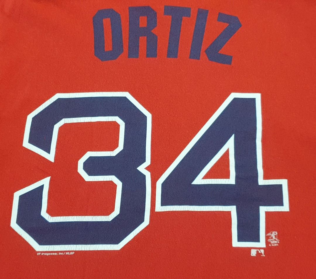 Men's Majestic Boston Red Sox #34 David Ortiz Authentic Red