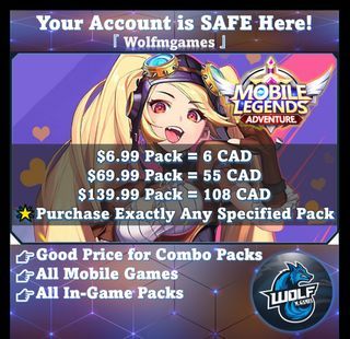 Mobile Legends Adventure Top Up [LEGAL]