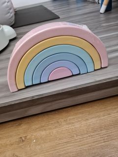 Montessori Learning-Small Rainbow Stacking Open-ended Toys