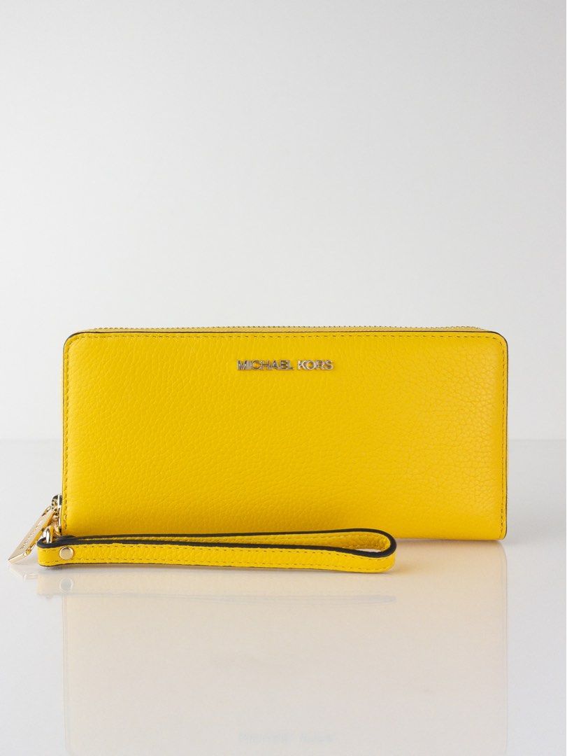 NEW MICHAEL KORS 35T7GTVE7L JST LARGE TRAVEL CONTINENTAL BUTTER