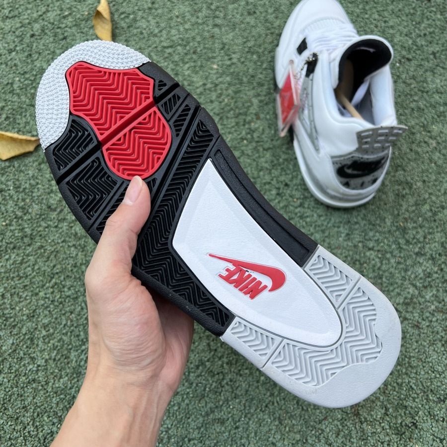White cement outlet 4 nike air