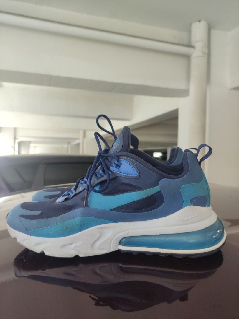 Nike air max 270 react blue hot sale