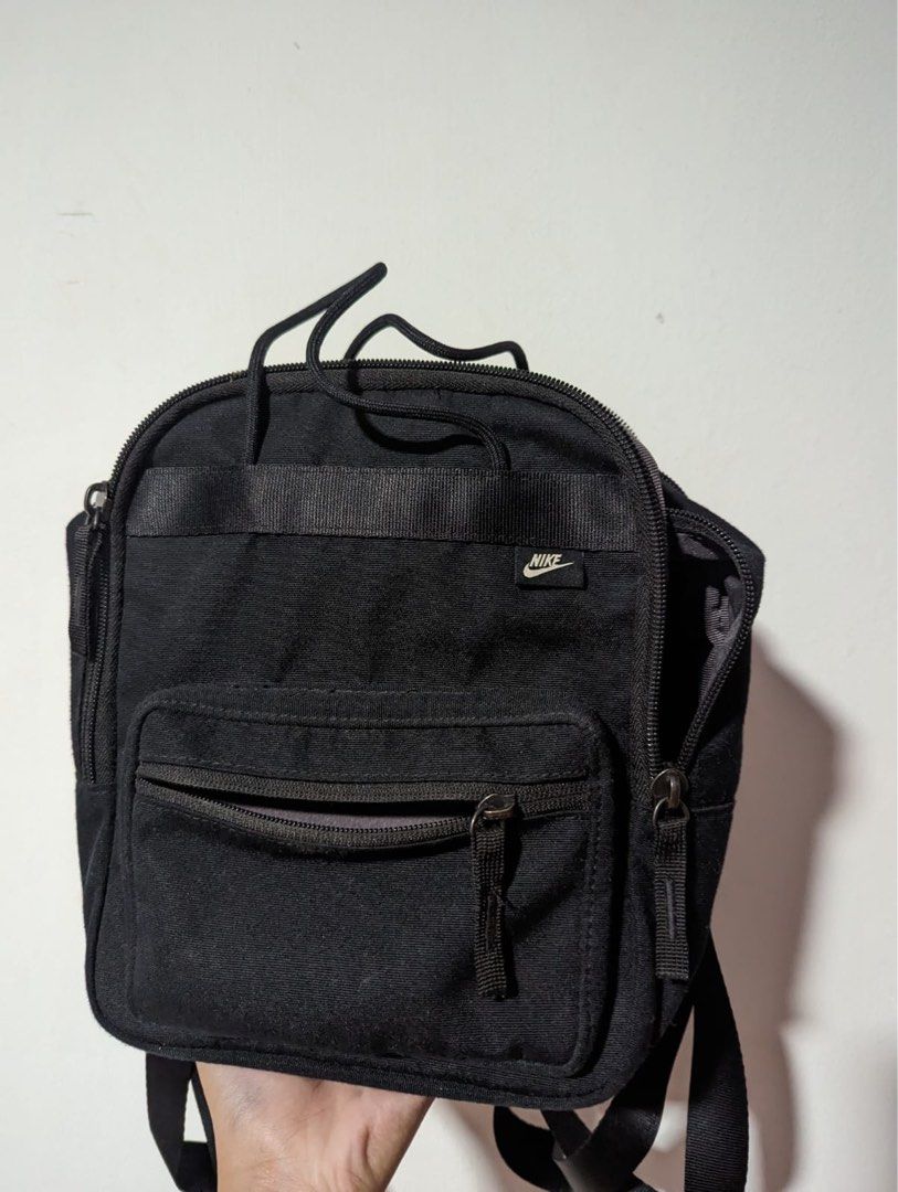 Nike black boxy mini backpack best sale