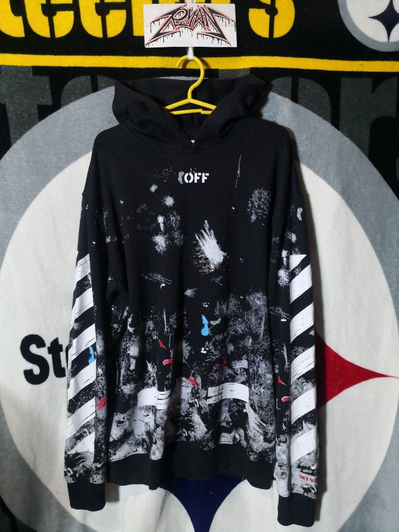 Off white galaxy hoodie for sale clearance