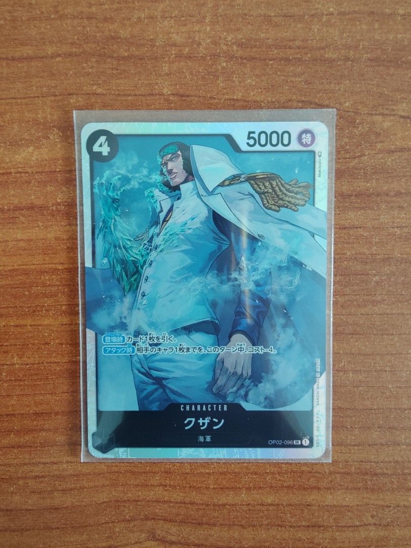 One piece TCG Kuzan Aokiji OP02096 SR, Hobbies & Toys, Toys & Games