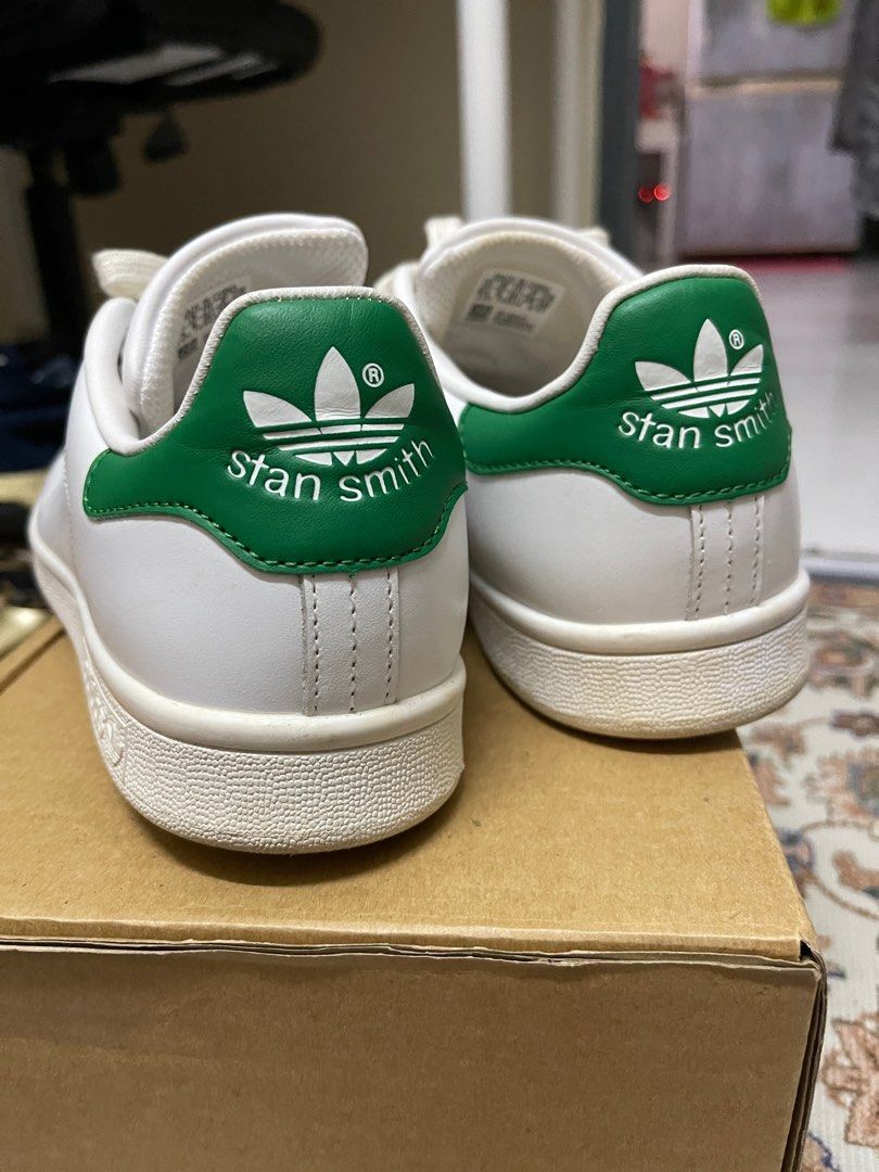 Adidas stan smith green women hot sale
