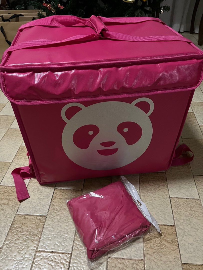 Original Food panda Big Bag Box with free rain coat, Furniture & Home