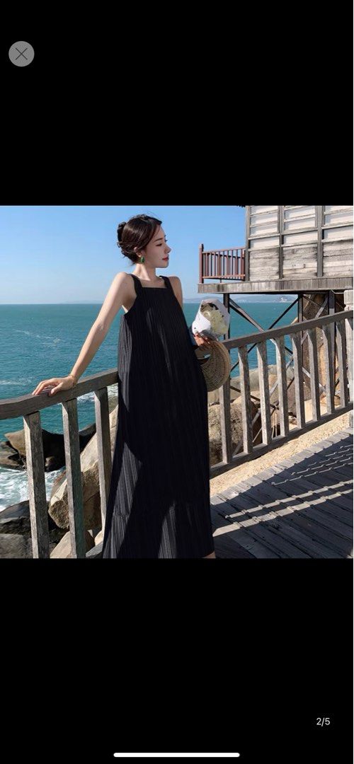Oversized Pleated Swing Dress Women s Fashion Dresses Sets