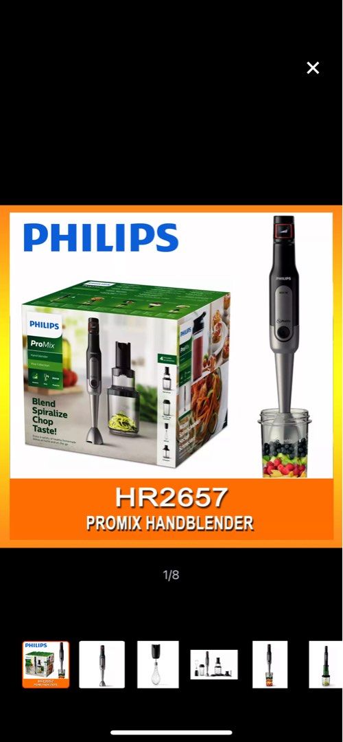 Philip HR2657/91 ProMix Handblender, TV & Home Appliances, Kitchen