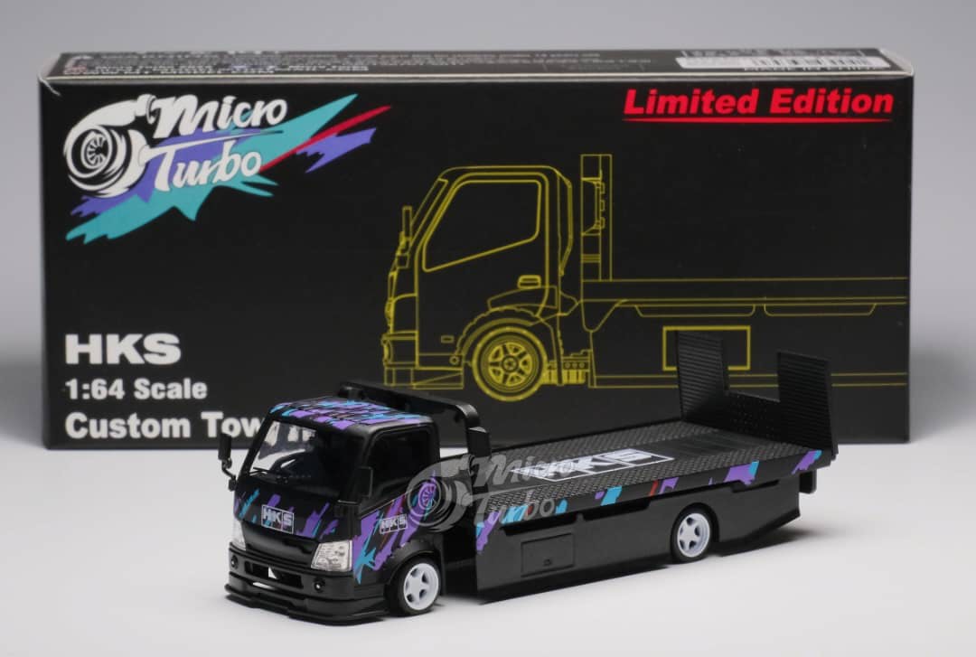 [預訂貨品pre order] Peako X Micro Turbo 1/64 Custom Tow Truck版 首批 黑色HKS 限量999