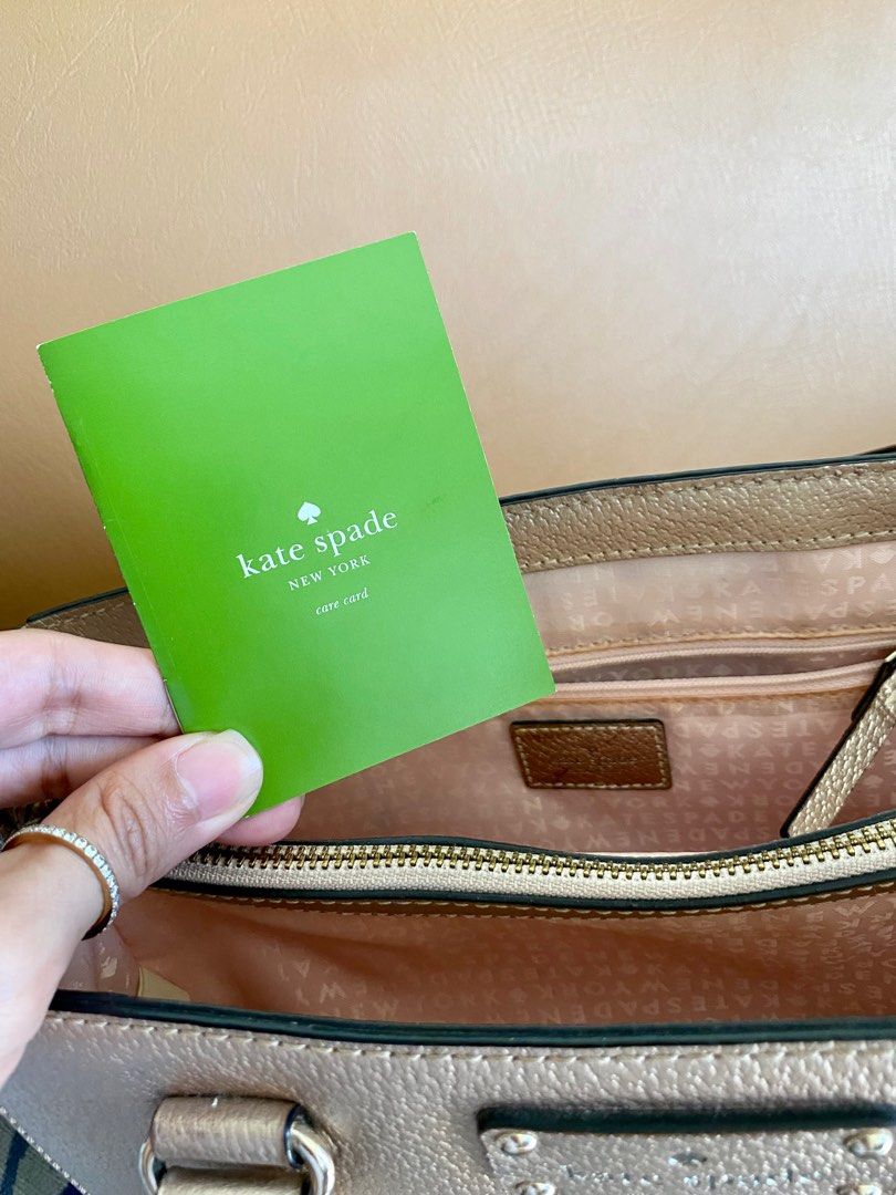 Preloved Authentic Kate Spade rose gold crossbody bag, Luxury, Bags