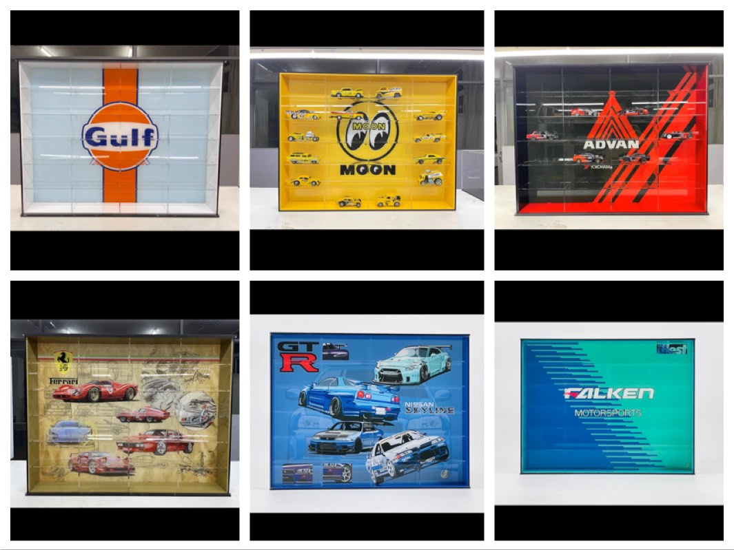 [PreOrder] Themed Acrylic Rack for Hot Wheels or Other 164 Diecasts