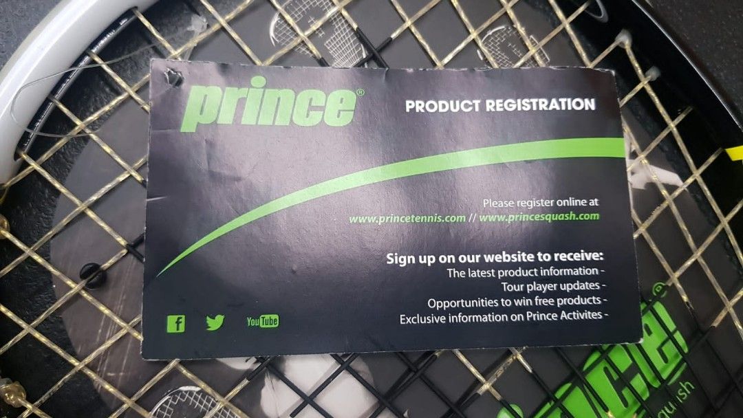 Prince Pro Rebel 950 Squash Racquet, Sports Equipment, Sports & Games