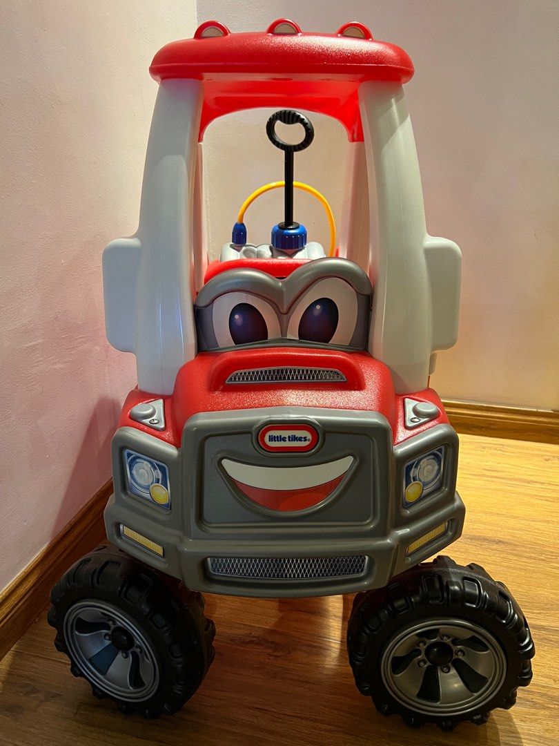 Rare Little Tikes Cozy Fire Truck Ride on car cozy coupe Fire