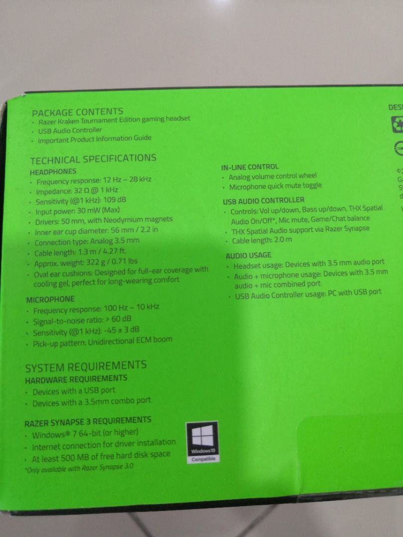 Razer kraken tournament edition drivers clearance