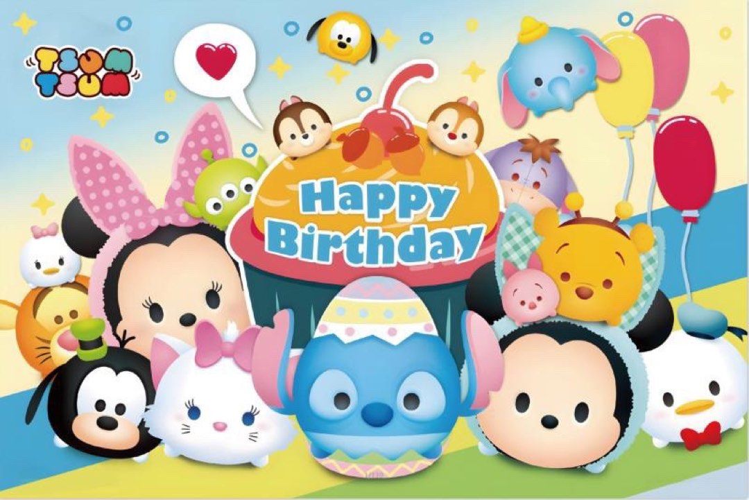 Ready Stock New Arrival Restock Disney Tsum Tsum Happy