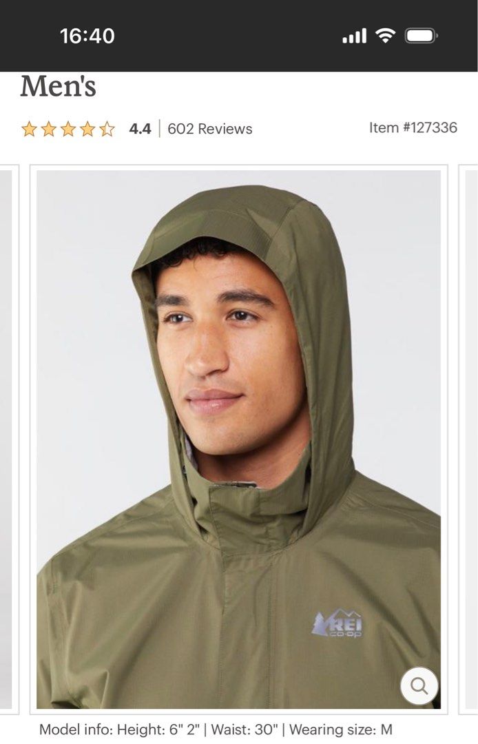 REI Rainier Rain Jacket