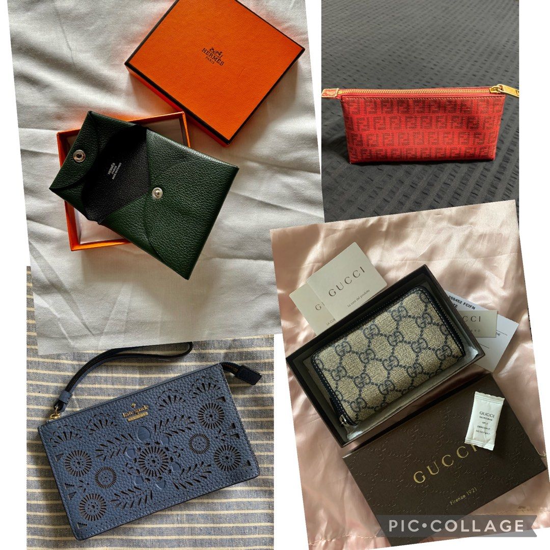Leather purse Gucci Pink in Leather - 40555563