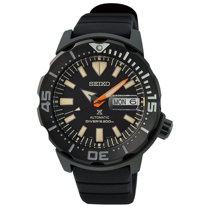 SEIKO WATCH AUTOMATIC LIMITED EDITION PROSPEX MONSTER SRPH13K1 with 2 free  watch straps (chain / bracelet and original) at 39% discount. Price is firm  , Men's Fashion, Watches & Accessories, Watches on Carousell