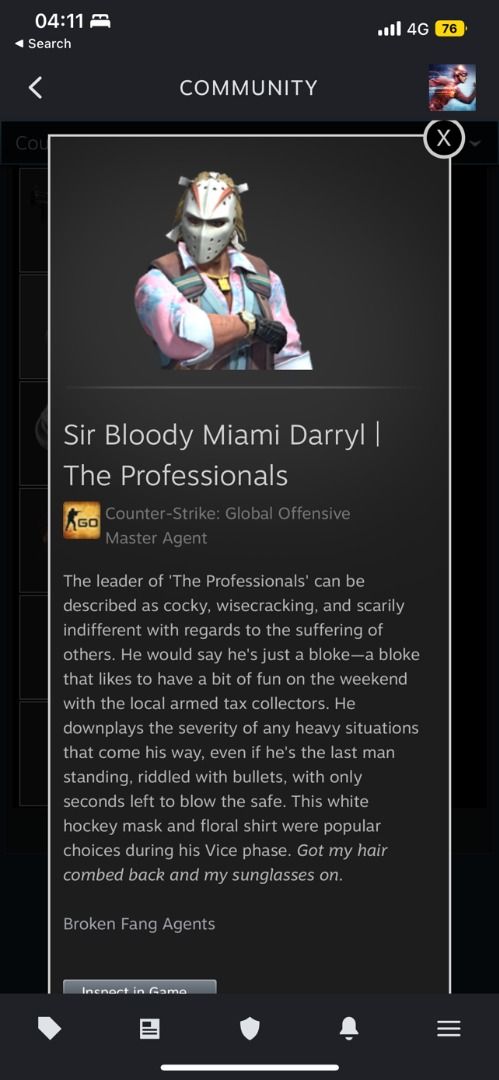 Sir Bloody Miami Darryl | The Professionals csgo, Video Gaming, Gaming ...