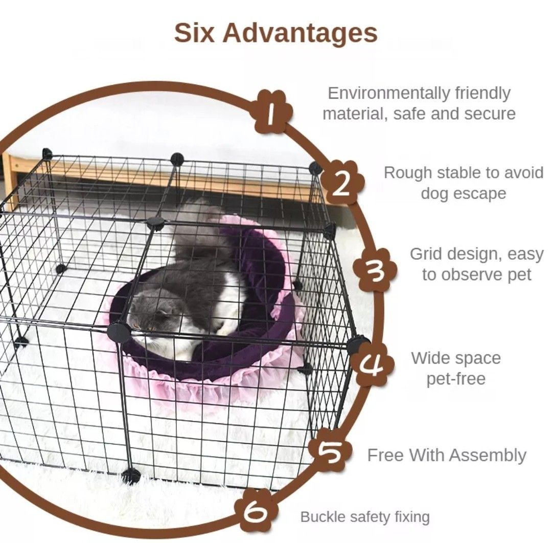 Stackable Pet Fence Crate Gate Pet Supplies Homes Other Pet stackable-pet-fence-crate-gate-pet-supplies-homes-other-pet