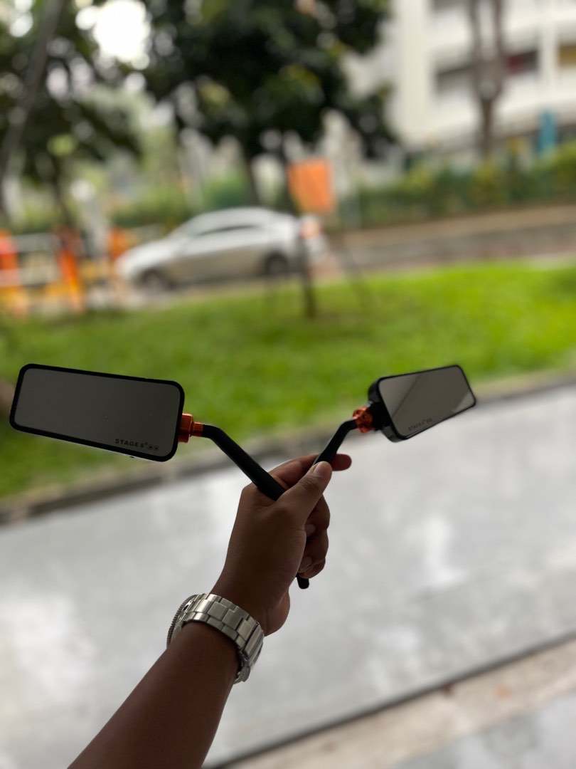 Stage6 side Mirror + adapter / SYED MIRUL, Motorcycles, Motorcycle