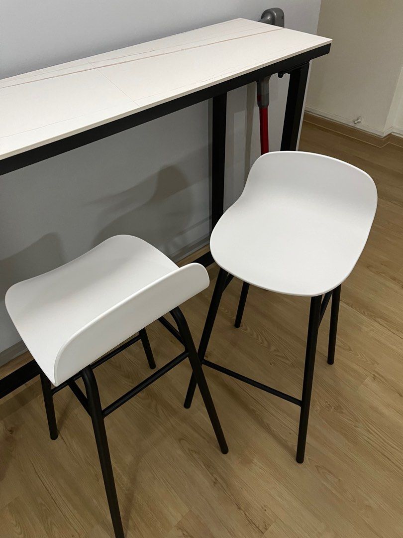 Stone Bar Table (2 high chairs), Furniture & Home Living, Furniture