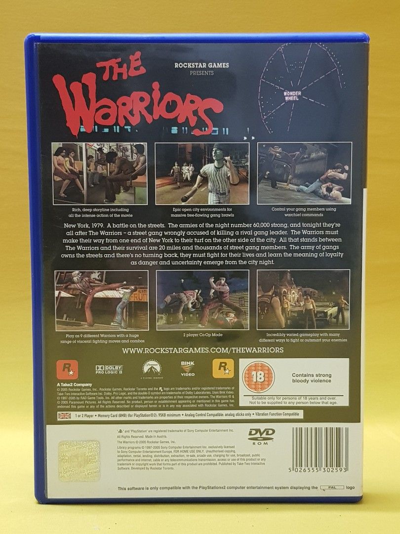 The warriors shop ps2 for sale