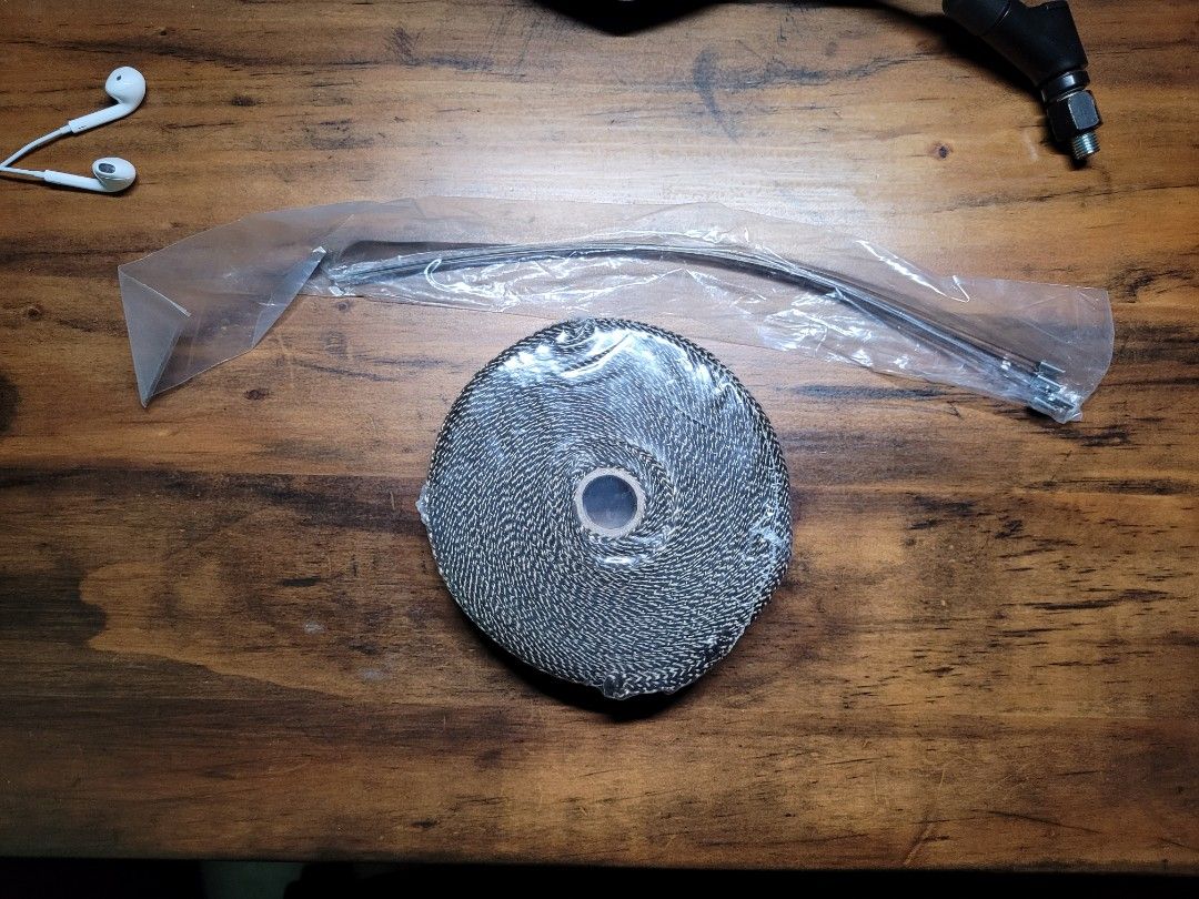 Titanium Exhaust Wrap Motorcycle Cafe Racer, Motorcycles, Motorcycle