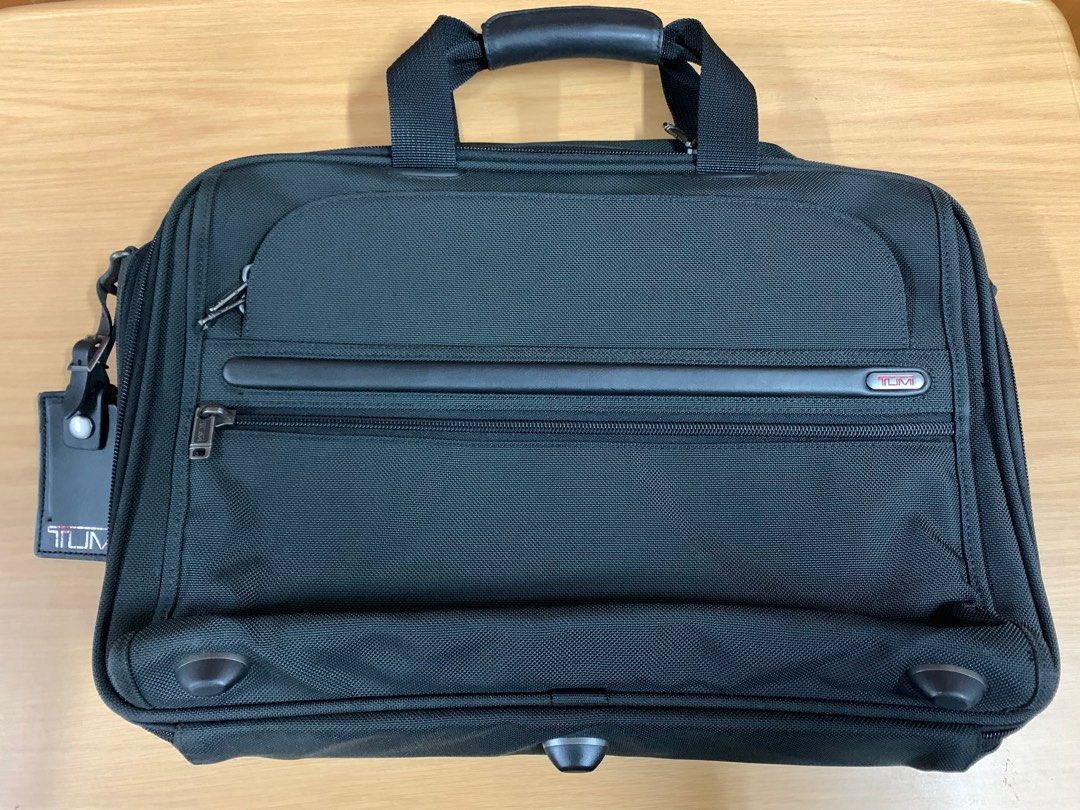 Tumi Alpha Expandable Briefcase Laptop CarryOn Cabin Bag Luggage