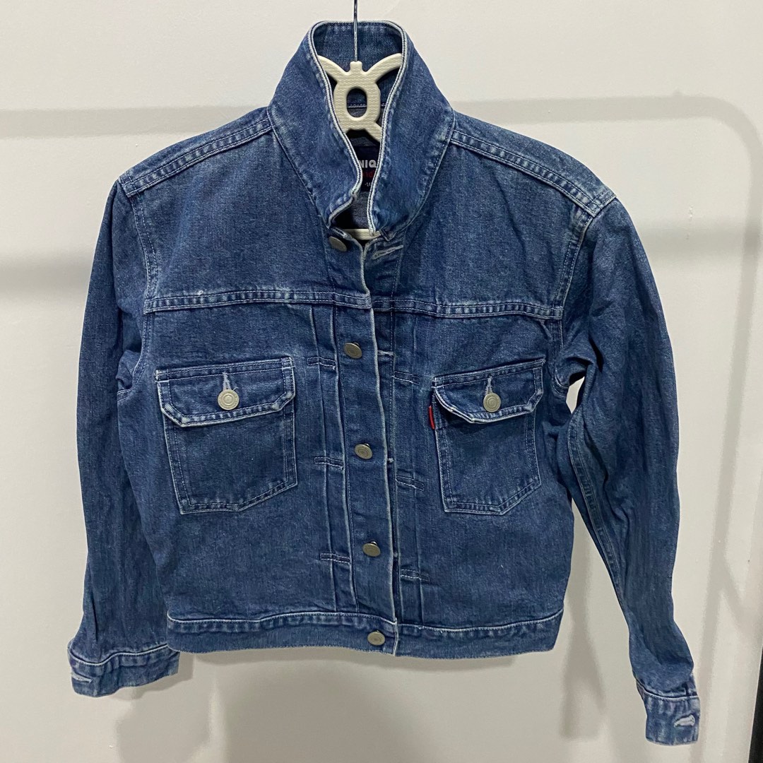 Jaket levis uniqlo on sale