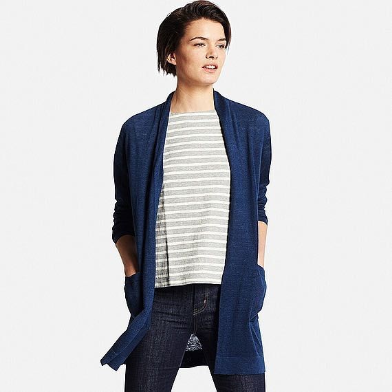Uniqlo linen clearance cardigan