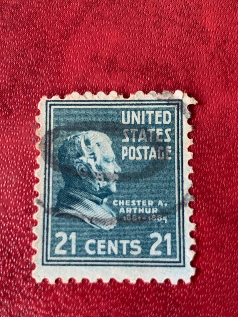 US postage stamp Chester Arthur 21 cents, Hobbies & Toys, Memorabilia