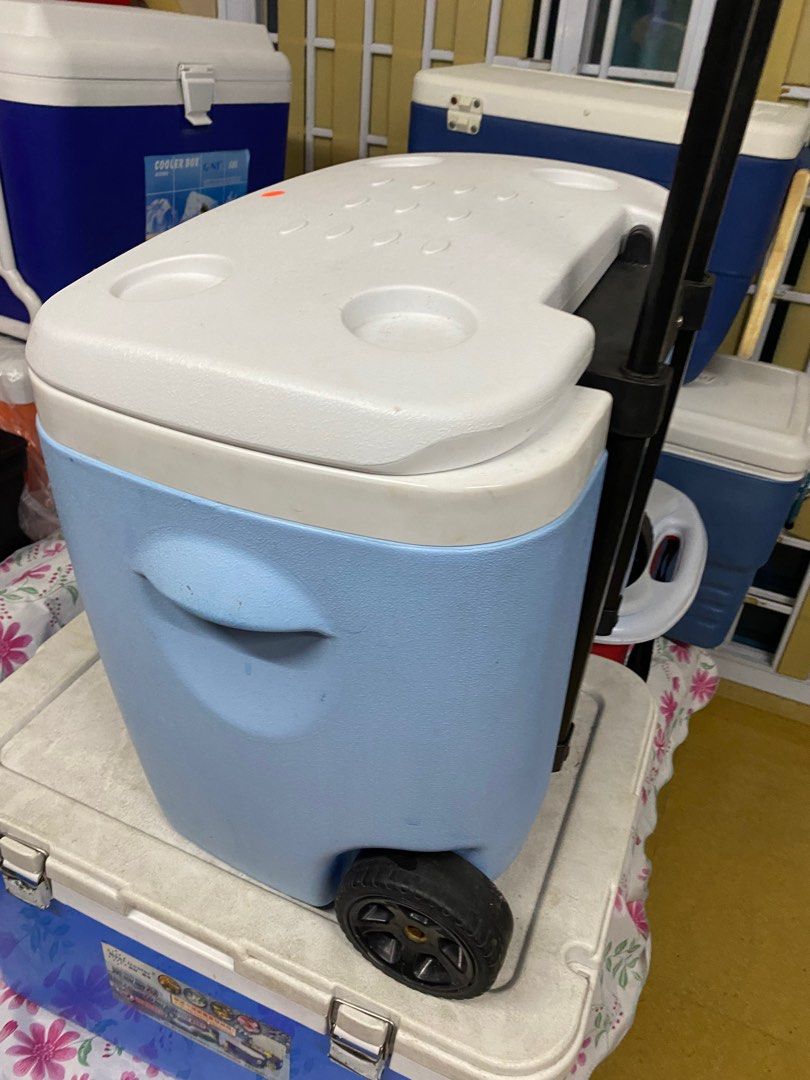 60L Cooler Box with Wheels Ice Box/ Cooler Box/ Beer Beverage Cooler