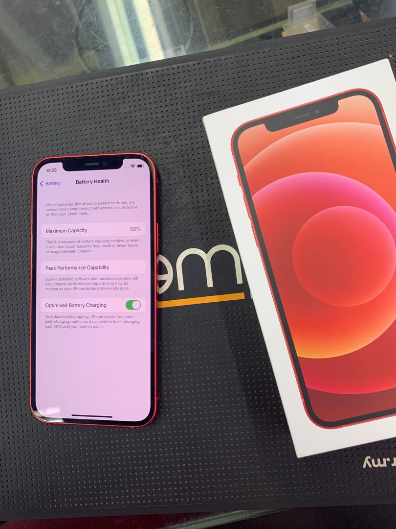 Used iPhone 12 64gb red 8/10, Mobile Phones & Gadgets, Mobile Phones