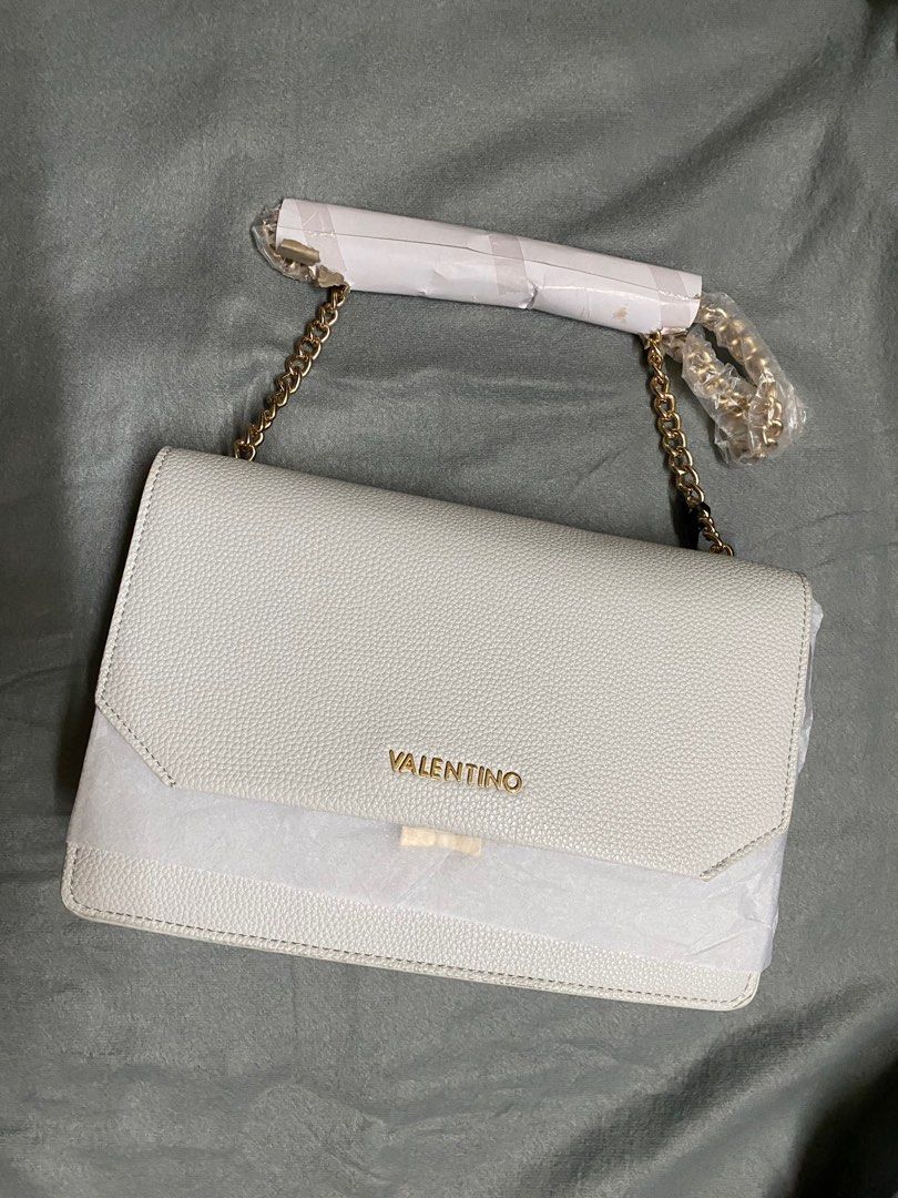 VALENTINO Sfinge Ghiaccio Pebbled Satchel Bag Luxury Bags