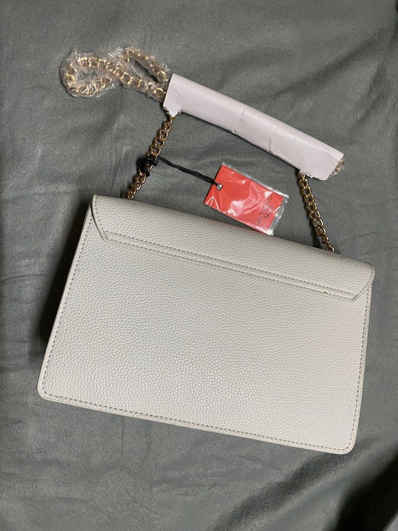 VALENTINO Sfinge Ghiaccio Pebbled Satchel Bag