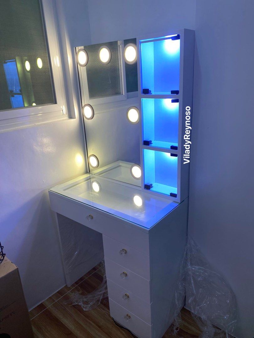 Vanity mirror vanity dresser (Category: Shelves, Cabinets & Racks) located in San Juan City. Submitted by projectvanity (Listing ID 1196522827, Image 1). Description: When it comes to vanitydresser/vanity station Don’t settle for less.. Remember “You are your vanity station” It reflects yourself,your personality,your mood,your state of sanity Have some haven in your area Let our vanity professional team handle your custom made designs Have your v