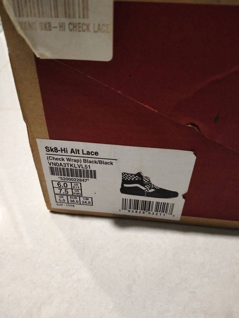 Check wrap sk8 hi alt lace hot sale
